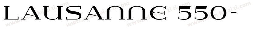Lausanne 550字体转换